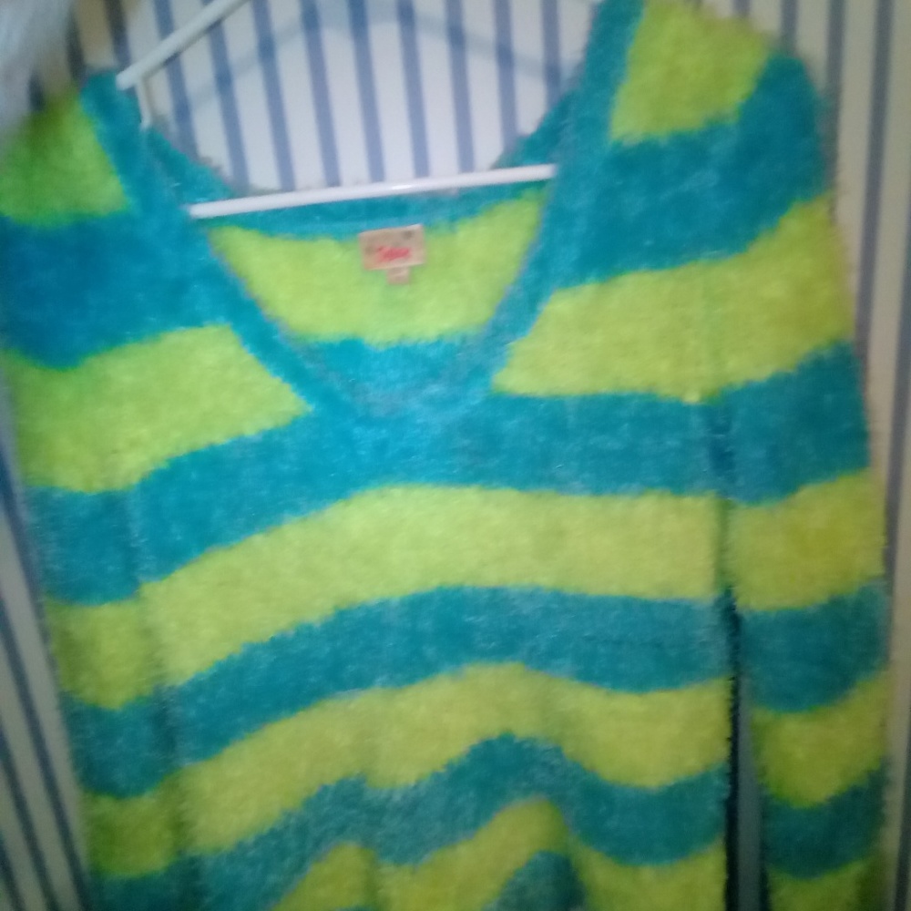 Justice fuzzy sweater